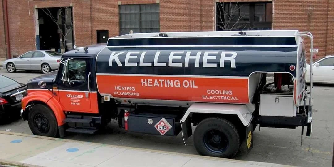 Kelleher heating oil truck parked on a Richmond street